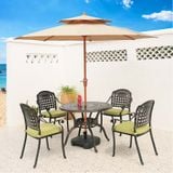  Bộ Bàn Tròn Nhôm Đúc Ngoài Trời DPBV6 + DPAV4 