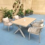  Ghế Đan Dây Khung Nhôm Ngoài Trời DPAV12 