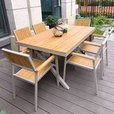  Bàn Chữ Nhật Ngoài Trời Khung Nhôm Nan Polywood DPBV23 