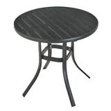  Bàn Tròn Đen Ngoài Trời Khung Nhôm Nan Polywood DPBV20 