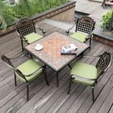  Bàn Vuông Nhôm Đúc Mặt Đá BN04VM 