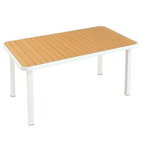Bàn Polywood chữ nhật ngoài trời, thiết kế sang trọng, bền bỉ