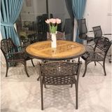  Bàn Nhôm Đúc Ngoài Trời Có Bếp Nướng AMB01 - Giải Pháp Hoàn Hảo Cho Những Buổi Tiệc Ngoài Trời 