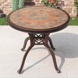  Bàn Tròn Mặt Đá Nhôm Đúc Ngoài Trời DPBV16 