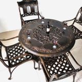  Bàn Nhôm Đúc Ngoài Trời BN07N - Sang Trọng và Bền Bỉ Cho Không Gian Ngoài Trời 