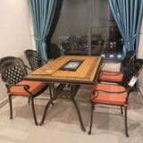  Bàn Nhôm Đúc Ngoài Trời AMB02 - Giải Pháp Ưu Việt Cho Những Buổi Tiệc Ngoài Trời 