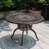  Bộ Bàn Tròn Nhôm Đúc Ngoài Trời DPBV6 + DPAV4 