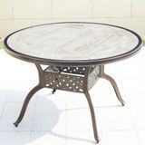  Bàn Nhôm Đúc Ngoài Trời Mặt Đá BN04TM 