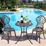  Bàn Tròn Nhôm Đúc Ngoài Trời DPBV02 