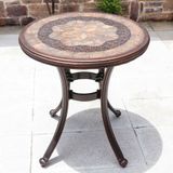  Bộ Bàn Ghế Nhôm Đúc Mặt Đá Ngoài Trời DPBV17+DPAV002 