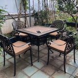  Bàn Vuông Mặt Đá Nhôm Đúc Ngoài Trời DPBV18 