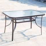  Bàn Ngoài Trời Khung Thép Mặt Kính Cường Lực DPBV27A 