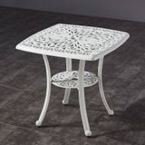  Bộ Bàn Vuông Nhôm Đúc Ngoài Trời DPBV4+DPAV2 