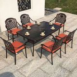  Bộ Bàn Ghế Nhôm Đúc Ngoài Trời DPBV7 + DPAV4B 