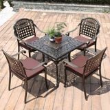  Bàn Vuông Nhôm Đúc Ngoài Trời V80 