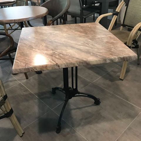 Bàn sân vườn Durowood, chân nhôm đúc cao cấp, chống tia UV