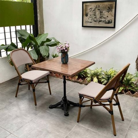 Bàn nhôm đúc mặt Durowood, chống trầy xước, độ bền cao