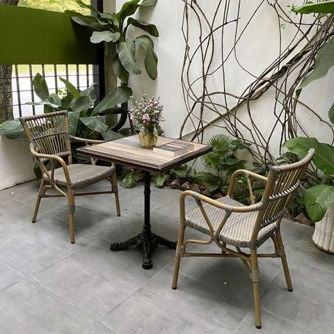 bộ bàn 2 ghế textilen