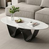  Bàn Trà Mặt Đá ACBT01 - Bàn Trà Chân Sắt Sơn Tĩnh Điện Hiện Đại 