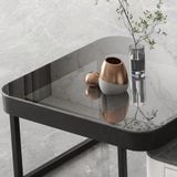  Bàn Trà Đôi BT169 - Bàn Trà Khung Gỗ MDF, Mặt Đá Ceramic Và Kính 