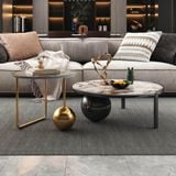  Bàn Trà Đôi CY515 - Bàn Trà Khung Sắt Mạ, Mặt Đá Ceramic 