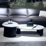  Bàn Trà Mặt Đá AD2332 - Khung Gỗ MDF, Mặt Đá Marble Sang Trọng 