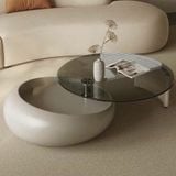  Bàn Trà Tròn ADD2035 - Thiết Kế Độc Đáo Với Chân Composite Xoay 360 Độ 