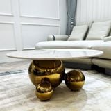  Bàn Trà Mặt Đá ADBTD1 - Thiết Kế Cao Cấp Với Mặt Đá Tự Nhiên 