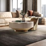  Bàn Trà Đôi Mặt Đá Louis - Vẻ Đẹp Sang Trọng và Tinh Tế Cho Phòng Khách 