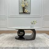  Bàn Trà Oval Mặt Đá Ceramic 