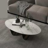  Bàn Trà Mặt Đá ACBT01 - Bàn Trà Chân Sắt Sơn Tĩnh Điện Hiện Đại 