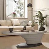  Bàn Trà Oval ADM31 - Tinh Tế Và Sang Trọng Cho Không Gian Sống 