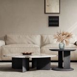  Bàn Trà Tròn ADBT2405 - Bàn Đôi Mặt Đá Sang Trọng 