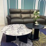  Bàn Trà Tròn ADBT2405 - Bàn Đôi Mặt Đá Sang Trọng 