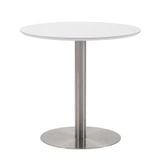  Bàn Tròn Chân Trụ Inox DPB22 