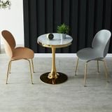  Bàn Tròn Chân Sắt Tulip Mạ Vàng DPB28A 