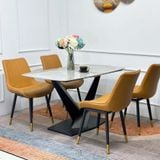  Bàn Ăn Mặt Đá Cao Cấp Fiona 