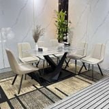  Bàn Ăn Mặt Đá Cao Cấp Fiona 