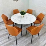  Bàn Ăn Xoay Thông Minh Christopher – Mặt Đá Tròn Kết Hợp Bếp Từ 