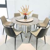  Bộ Bàn Ăn Mặt Đá Plutonium + Ghế Gladiator - Sự Kết Hợp Hoàn Hảo Của Sang Trọng Và Tiện Nghi 