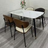  Bộ Bàn Ăn Mặt Đá Hebe + Ghế Elara 