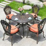  Bộ Bàn Tròn Ngoài Trời Nhôn Đúc E3+DPAV03 