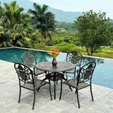  Bộ Bàn Ghế Sân Vườn BN06 + GN06 - Thiết Kế Sang Trọng, Bền Bỉ Cho Không Gian Ngoài Trời 