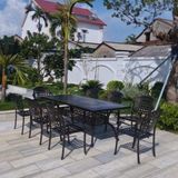  Bộ Bàn Chữ Nhật Nhôm Đúc Ngoài Trời DPBV14C + DPAV4 