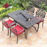  Bộ Bàn Ghế Nhôm Đúc Ngoài Trời DPBV07 + DPAV4A 