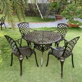  Bộ Bàn Ghế Sân Vườn BN15 + GN21 - Thiết Kế Sang Trọng Bền Bỉ Phù Hợp Không Gian Ngoài Trời 