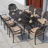  Bộ Bàn Ghế Nhôm Đúc Ngoài Trời DPBV8 + DPAV4B 