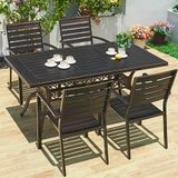  Bộ Bàn Chữ Nhật Nhôm Đúc Ngoài Trời HPBN47 + DPAV11 