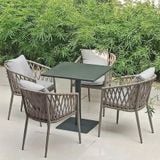  Ghế Đan Dây Khung Nhôm Ngoài Trời DPAV12 