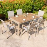  Bộ Bàn Ghế Chữ Nhật Ngoài Trời DPBV19A + DPAV09 